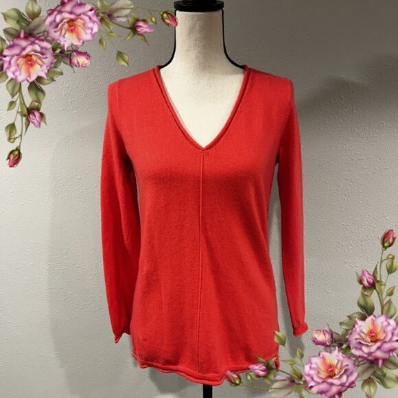 J.Crew pink wool v-neck sweater - Picture 1 of 11